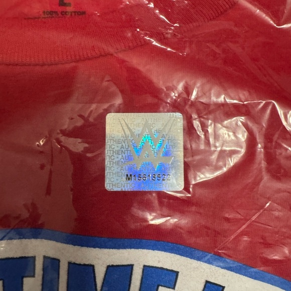 WWE Official 2025 Men’s R-Truth Ron Cena T Shirt Red NEW - Picture 3 of 7